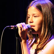 Voice student at our concert